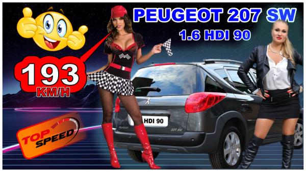 Peugeot 207 sw hdi 90 top speed